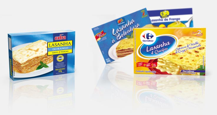 Mockup Digital, Marcas Próprias Maricota Alimentos, lasanhas