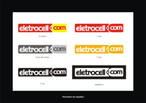 Variações do logotipo Eletrocell.com