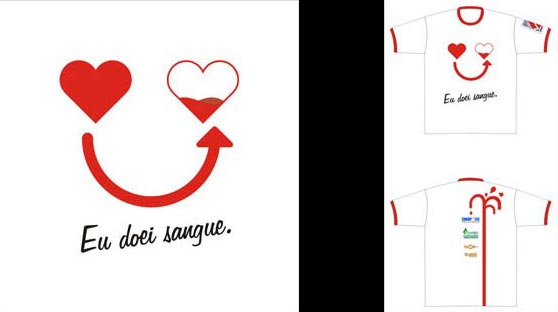 ditopassos_eu_doei_sangue Eu doei sangue. Logotipo para campanha do Hemocentro Regional de Eunápolis, na Bahia.