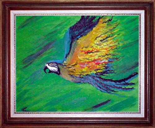 Essa foi a segunda tela que pintei nessa vida.