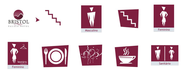 ditopassos_02-a1 Sinalização para hotel da Rede Bristol em Divinópolis