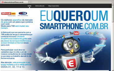 Hotsite www.euqueroumsmartphone.com.br Hotsite www.euqueroumsmartphone.com.br